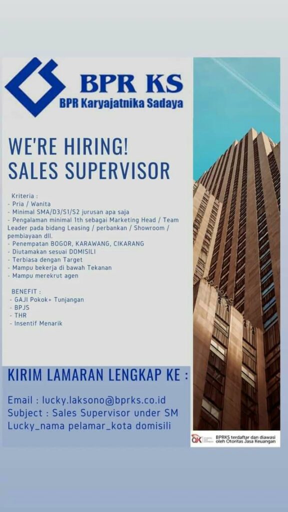 Lowongan Kerja - BPR KS - Loker Terkini