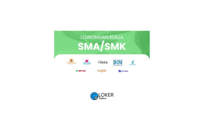 Lowongan Kerja Lulusan SMA/SMK Terbaru September 2023