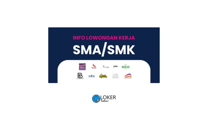 Loker Lulusan SMA/SMK Terbaru Oktober 2023